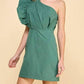 Tcec - RUFFLE SLEEVE MINI DRESS