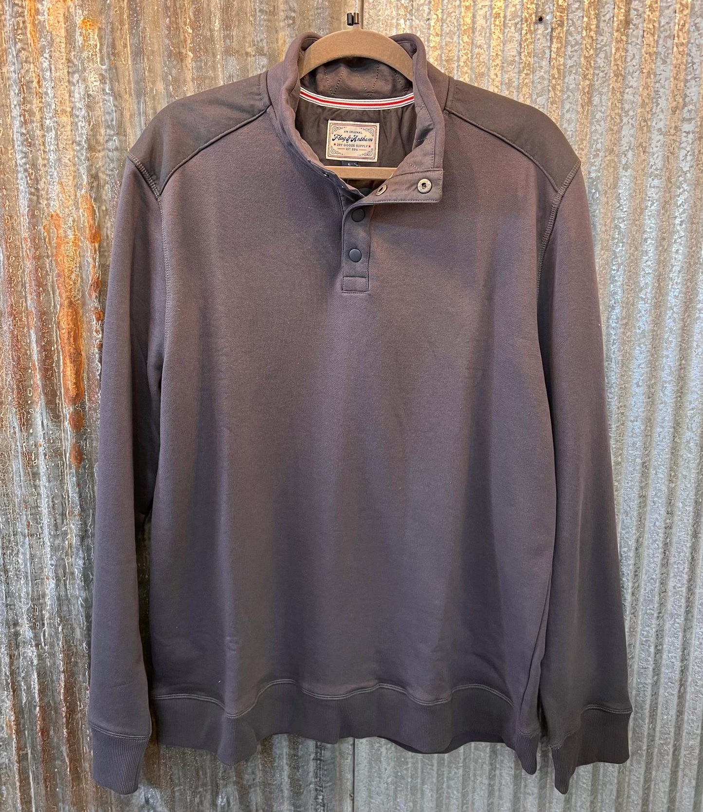 Flags & Anthem - Men's Benedict Long Sleeve Mock Neck Pullover