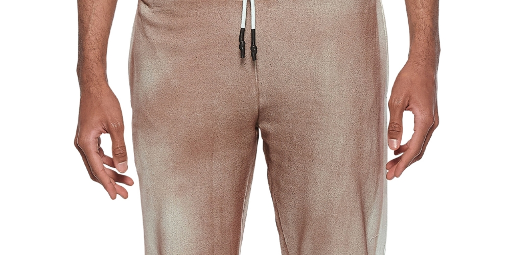 Calça de moletom masculina Eleven Paris para treino, bege, tamanho médio