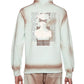 Moletom com capuz masculino Elevenparis com pintura spray de algodão marrom tamanho extragrande