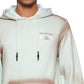 Moletom com capuz masculino Elevenparis com pintura spray de algodão marrom tamanho extragrande
