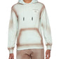 Moletom com capuz masculino Elevenparis com pintura spray de algodão marrom tamanho extragrande