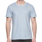 Camiseta masculina de algodão rachado da elevenparis, azul, tamanho médio