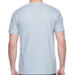 Camiseta masculina de algodão rachado da elevenparis, azul, tamanho médio