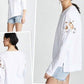 Joe'S Jeans - Alice Lace Up Sleeve Cotton Sweatshirt