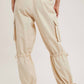 Bluivy - High-rise Drawstring Cargo Pants