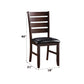 Urbana Synthetic Leather Side Chair (Set of 2)