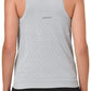Camiseta de corrida sem mangas ASICS Gel-Cool feminina, cinza, tamanho X-S