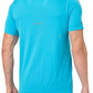 Camiseta ASICS Gel-Cool Manga Curta Masculina Aquário Pequena Azul Tamanho Pequeno
