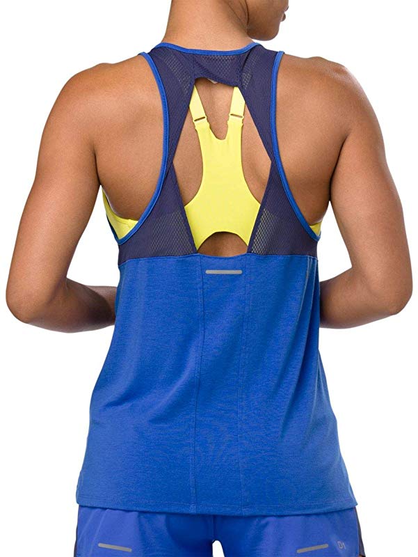 Regata feminina ASICS com alças largas Illusion Blue