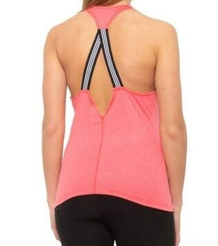 Regata Adidas 3 Stripes Feminina Vermelho Choque/Vermelho Mesclado