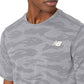 New Balance Q Speed ​​Breathe Masculino Manga Curta Cinza Atlético