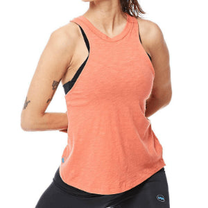 Regata feminina Janji Alpaca Tech Wrap Emberglow tamanho X-S