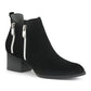 Botas femininas de camurça Ravi, Adrienne Vittadini, pretas, tamanho 11 M