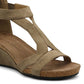 Sandália feminina Adrienne Vittadini Thayer Wedge, marrom, tamanho 7,5 M