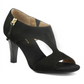 Adrienne Vittadini Venus Peep Toe Shootie Feminino Preto Tamanho 8 M