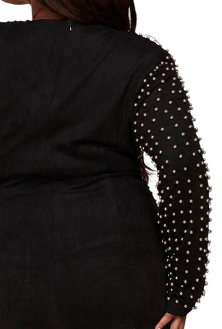 L'Atiste - Vestido de uma manga com pérolas