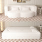 Modern Floor Sofa, With 2 Pillows, Convertible Teddy Fabric Foam Filled Bed