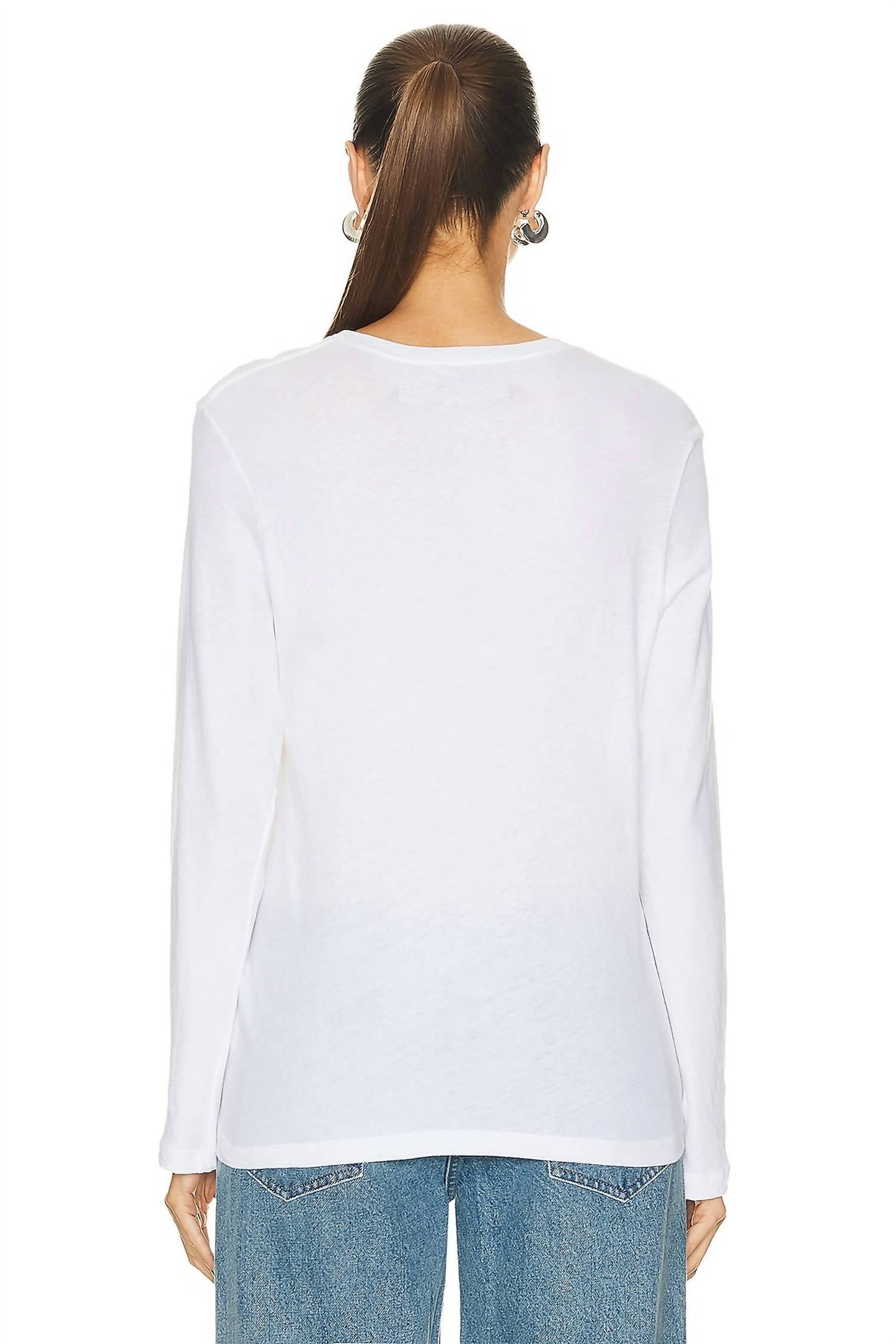 Enza Costa - Cashmere Loose Long Sleeve Tee Top