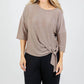 Oui - Women's Lurex Tie Top