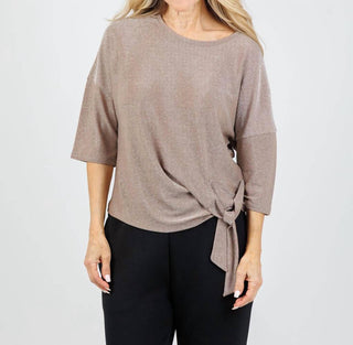 Oui - Women's Lurex Tie Top