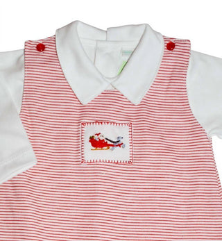 Baby Threads - Baby Boys Santa's On The Way 2-piece Romper Set