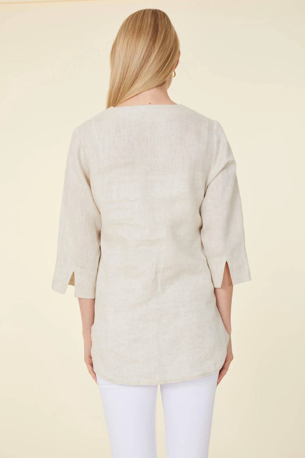 Dolce Cabo - Linen Three Quarter Sleeve Top