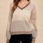 Anniewear - Color Block Sweater Top