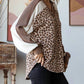 7Th Ray - Animal Print Vneck Pullover Top