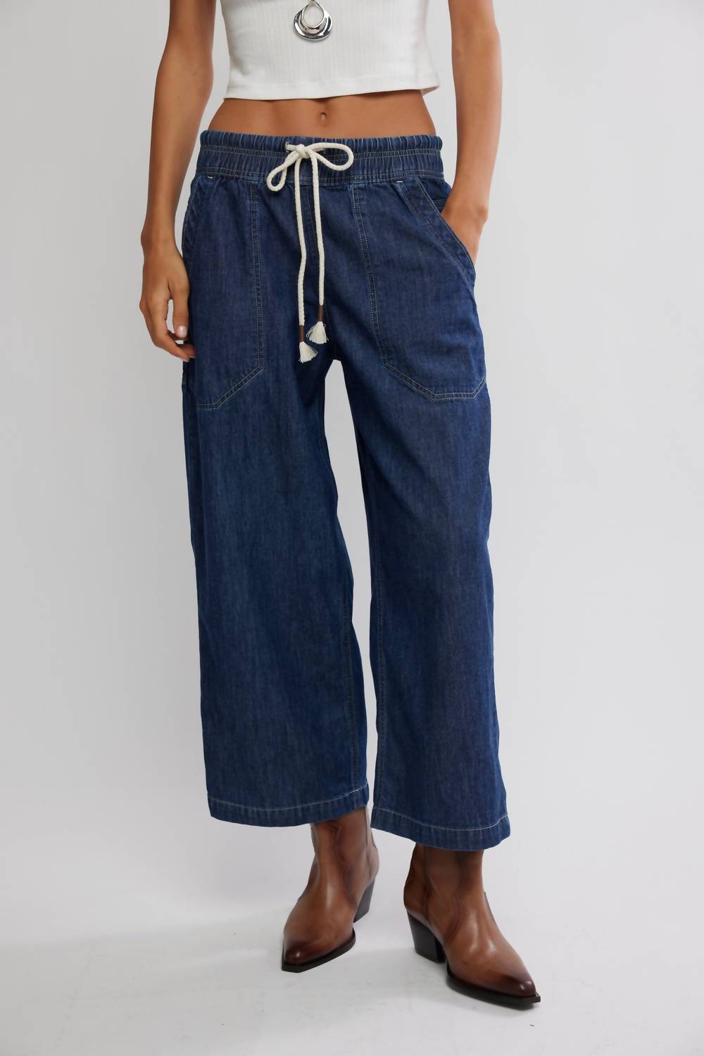 Free People - Easy Peasy Pull-on Jeans