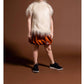 Omamimini - Velvet Bubble Skirt with Foxes Embroidery
