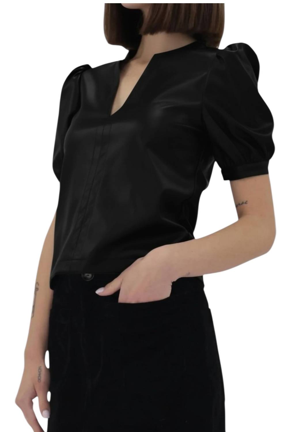 Another Love - Kalia Faux Leather Top