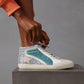 Miim - Women's Kyle Rubber Lace-up Glitter Leather Sneakers