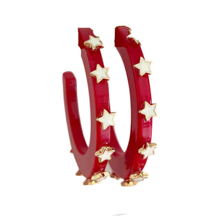 Smith & Co - Women's Starlight Jewel Hoop Earring