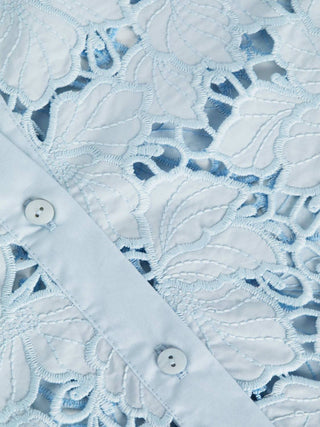 L'Agence - Seychelle Cropped Lace Blouse