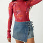 Free People - Charlie Printed Mesh Top