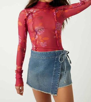 Free People - Top de malha estampado Charlie