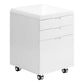 File Cabinet Rolling Mobile Storage Drawers Printer Stand - White