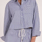 Elan - Button Down Crop Top