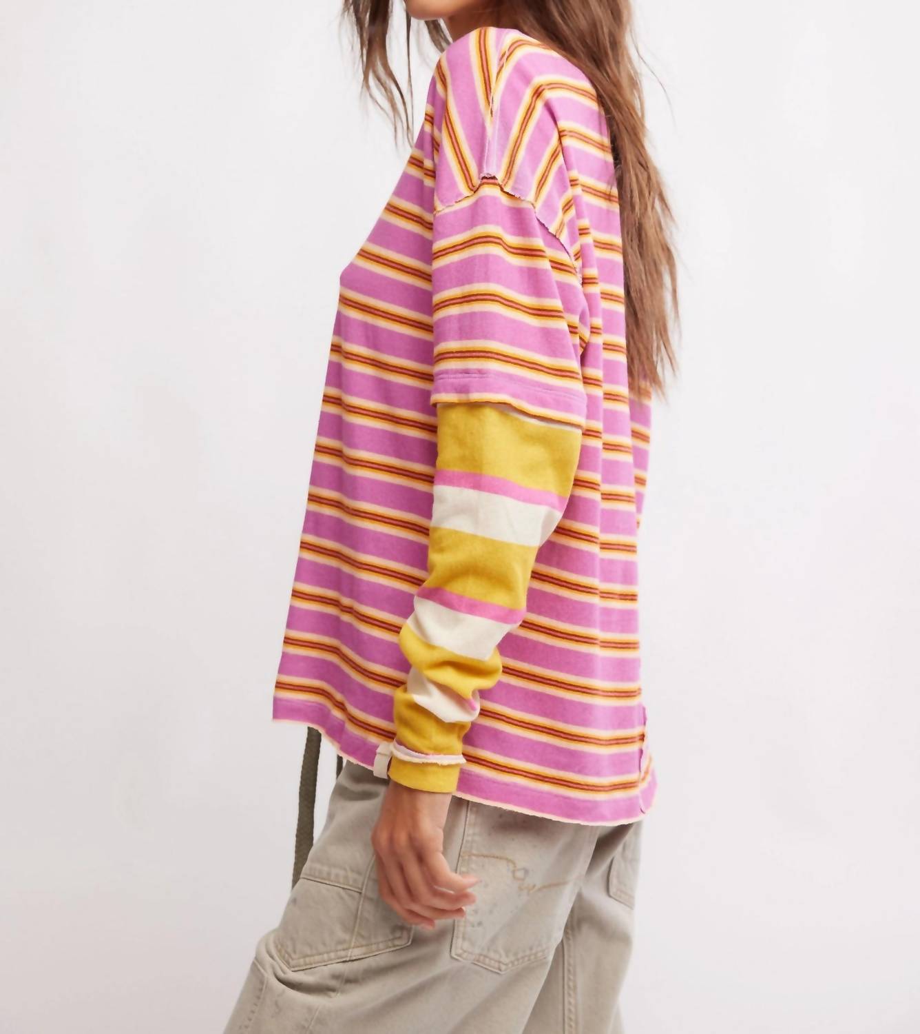 Free People - Nina Stripe Long Sleeve