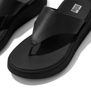 Fitflop - Sandália feminina de couro com plataforma F-mode e bico fino