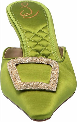 Sam Edelman - Sapatos Femininos Brit Kitten Heel Slip On Bico Fino Fashion