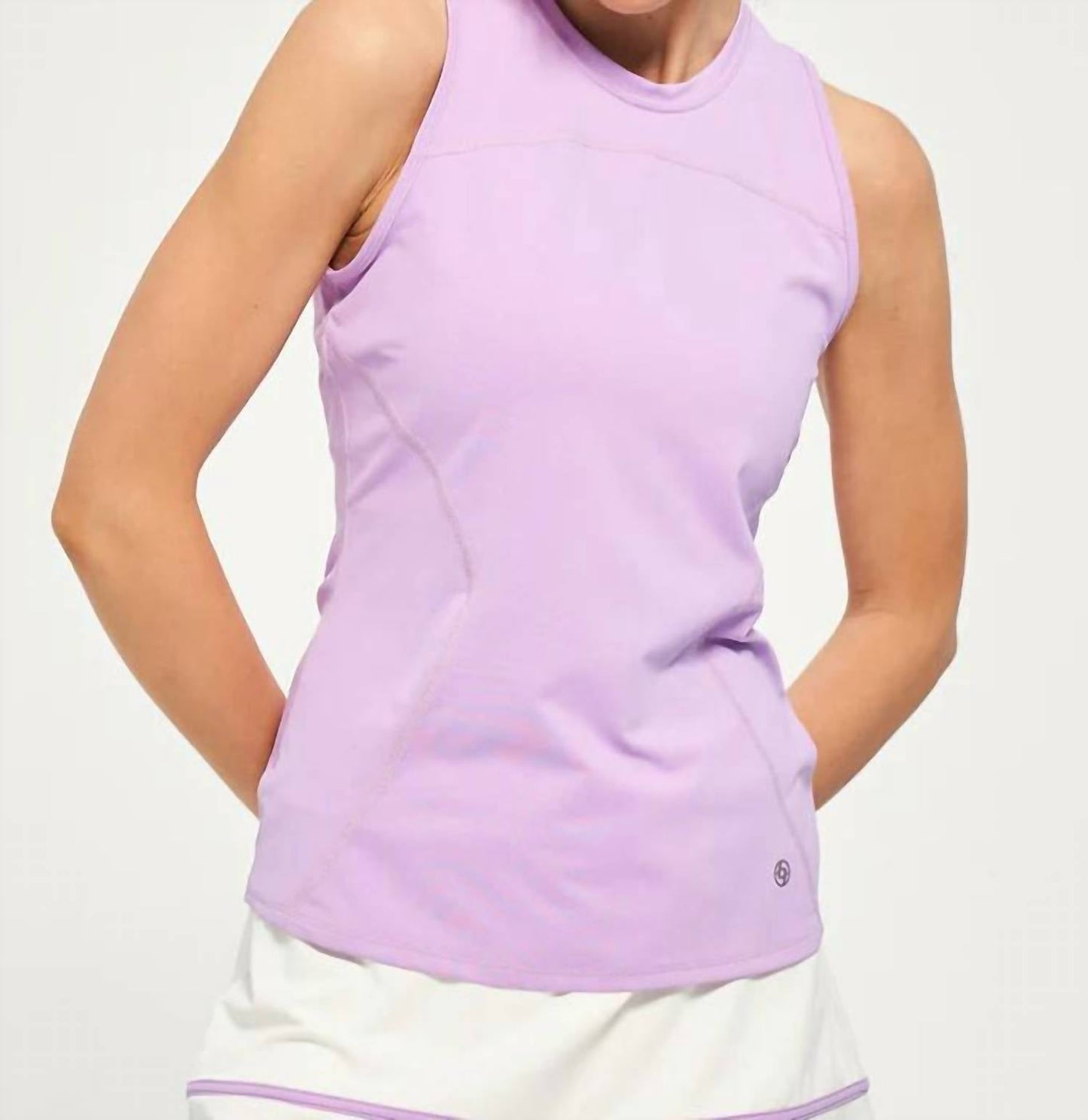 Lija - Knit Pindot Tie Back Tank Top