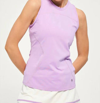 Lija - Knit Pindot Tie Back Tank Top