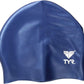 Boné de corrida júnior de silicone unissex TYR, pacote com 7, branco, azul, tamanho regular