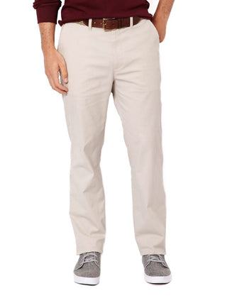 Calça Beacon Leve Nautica Masculina Classic Fit Frente Lisa Bege Tamanho 38X32
