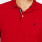 Camisa polo masculina Nautica, feita de forma sustentável, vermelha, tamanho pequeno