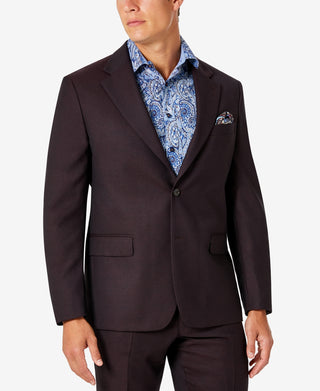 Terno de lã clássico masculino Tallia, jaqueta separada, vermelho, tamanho 42