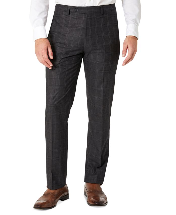 Calça social slim fit masculina Calvin Klein cinza tamanho 32x30