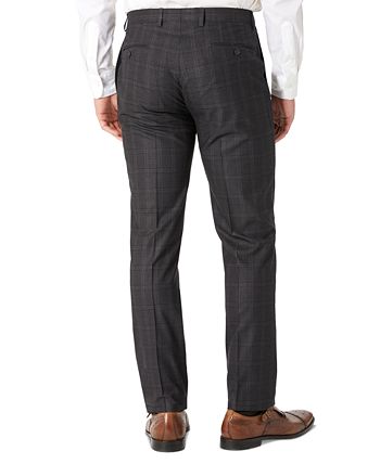 Calça social slim fit masculina Calvin Klein cinza tamanho 32x30